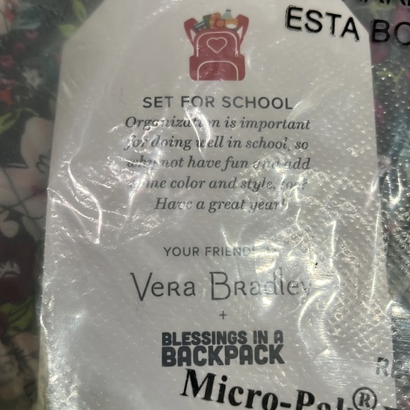 Vera Bradley Medium Backpack Quilted in Signature Cotton in Itsy Ditsy Floral - Picture 6 of 8